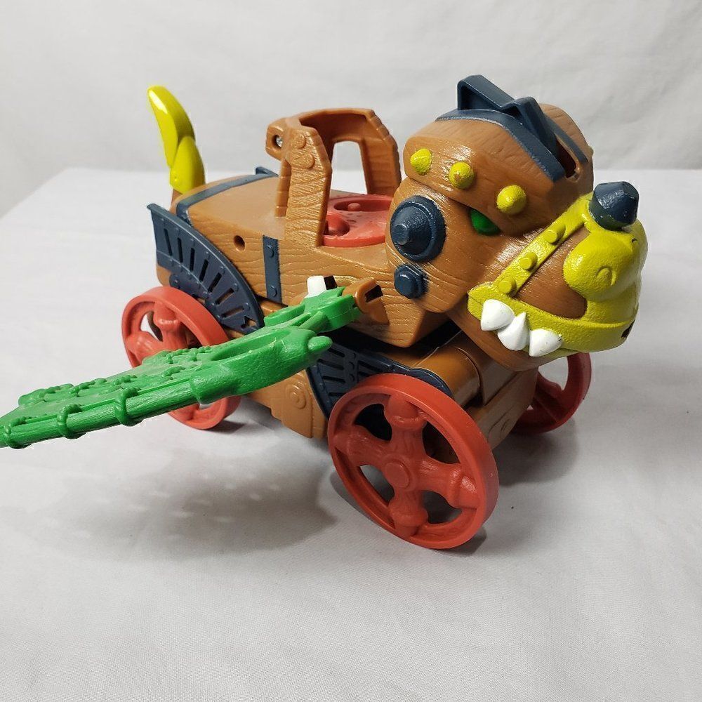 Fisher Price Imaginext Dragon Wagon Transforms into Dinosaur EUC